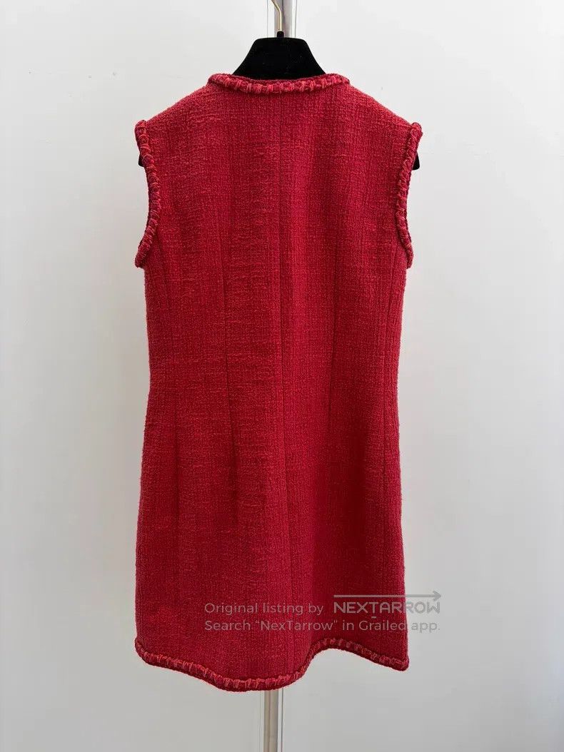 Chanel Chanel Spring and Summer Series Red Vest Dress Jacket Size XS / US 0-2 / IT 36-38 - 2 Thumbnail