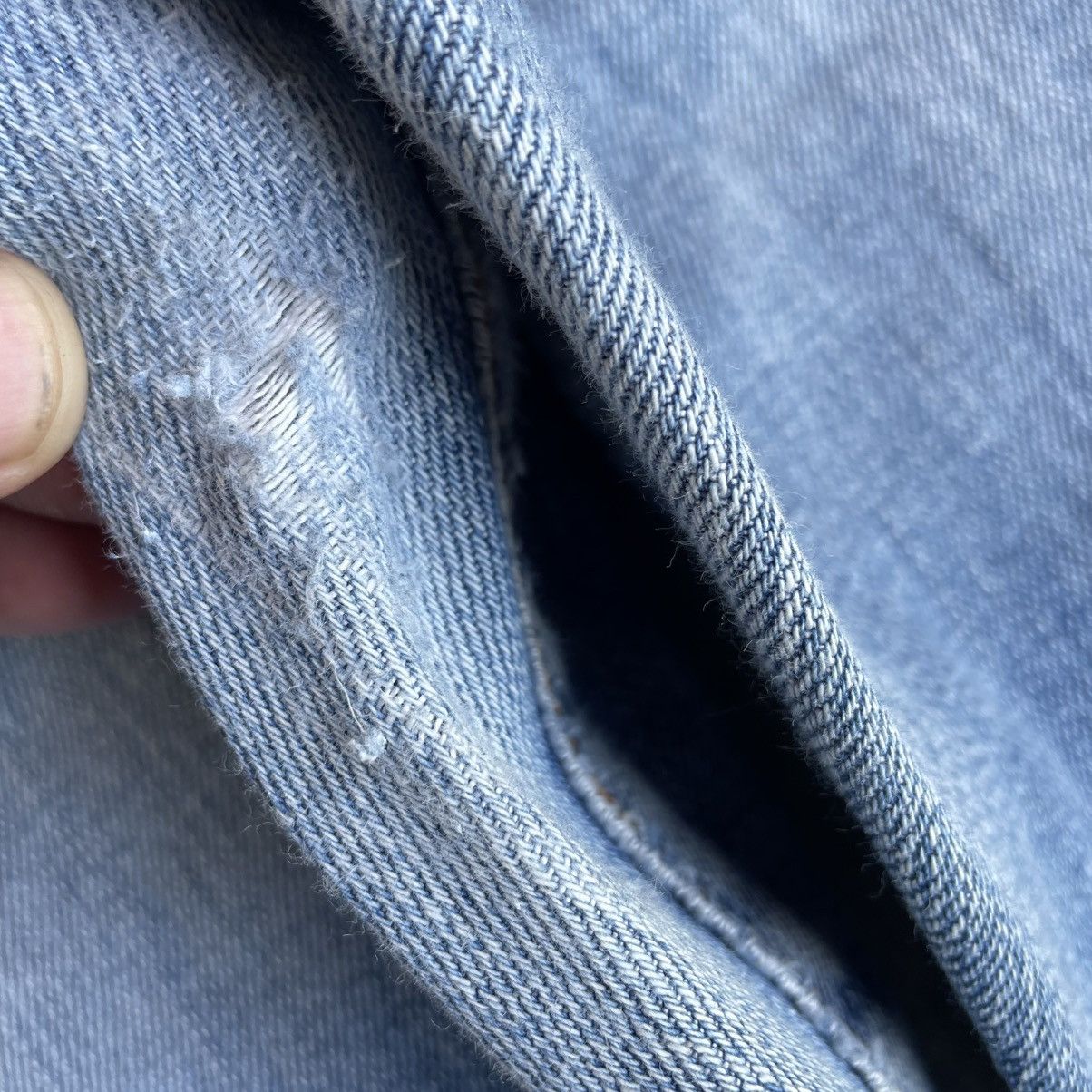 Gap 🔥🇯🇵Vintage Gap Stoned Washed Distress Selvedge Denim Jeans Size US 34 / EU 50 - 9 Thumbnail