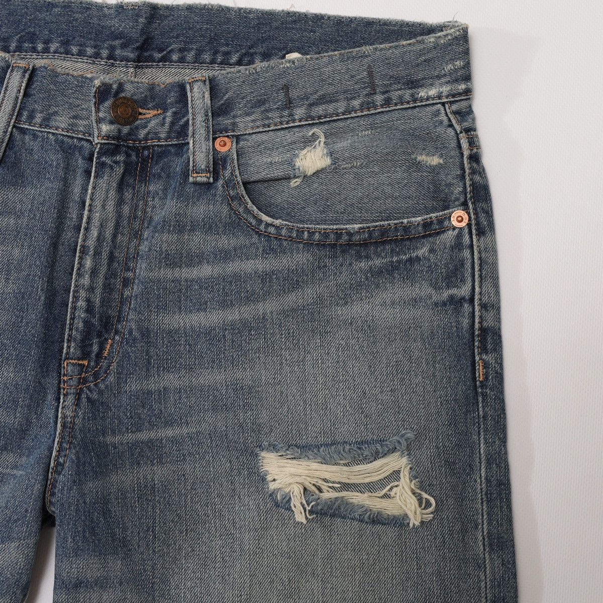 Denim & Supply Ralph Lauren Denim Supply Ralph Lauren Distressed Denim Pants Blue Jeans Size 26" / US 2 / IT 38 - 7 Thumbnail