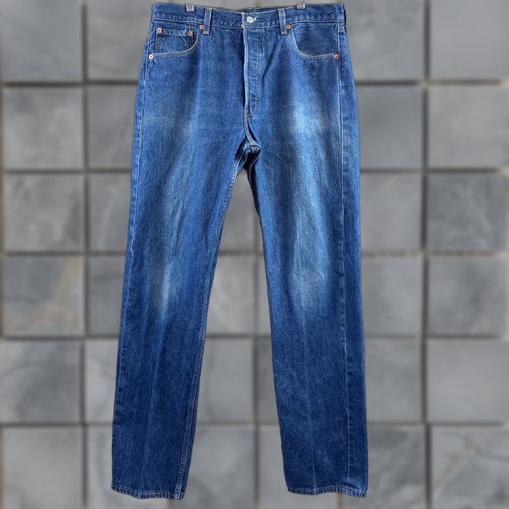 Levi's VINTAGE Levi's 501 Jeans Mens 36x34 Blue 90s Made USA Distressed Jeans Size US 36 / EU 52 - 1 Thumbnail