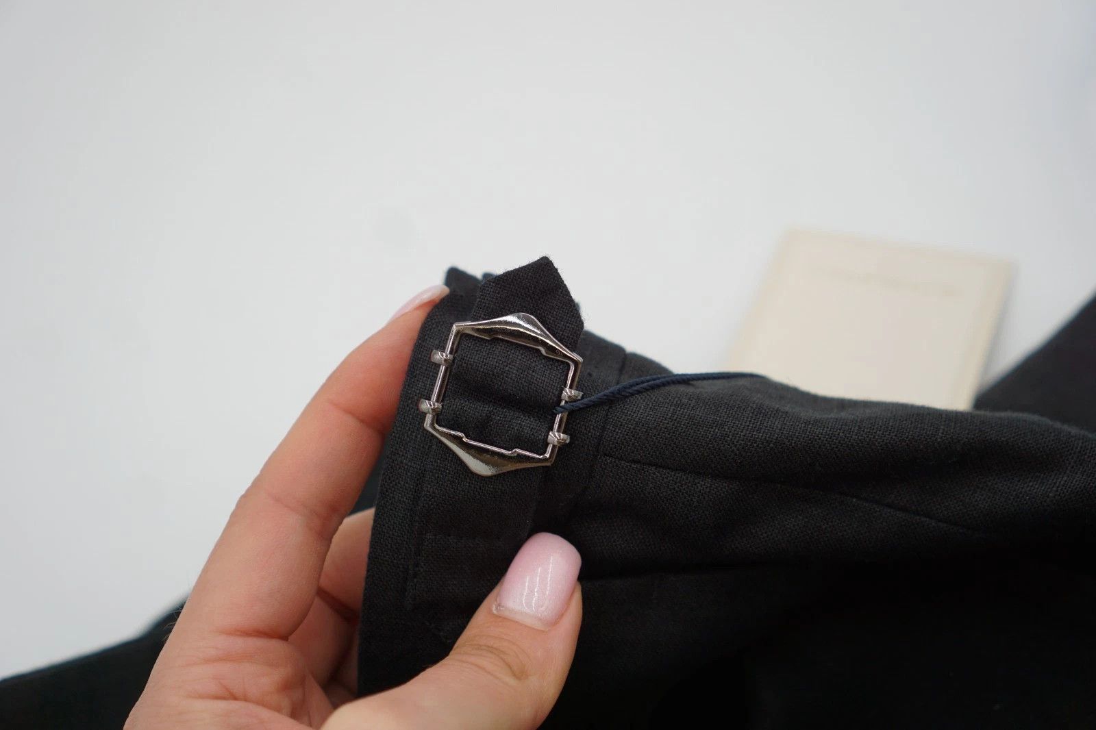 Suitsupply Men Suitsupply Pants Black 100% Linen Brescia Size UK/US30 Size 34S - 4 Thumbnail