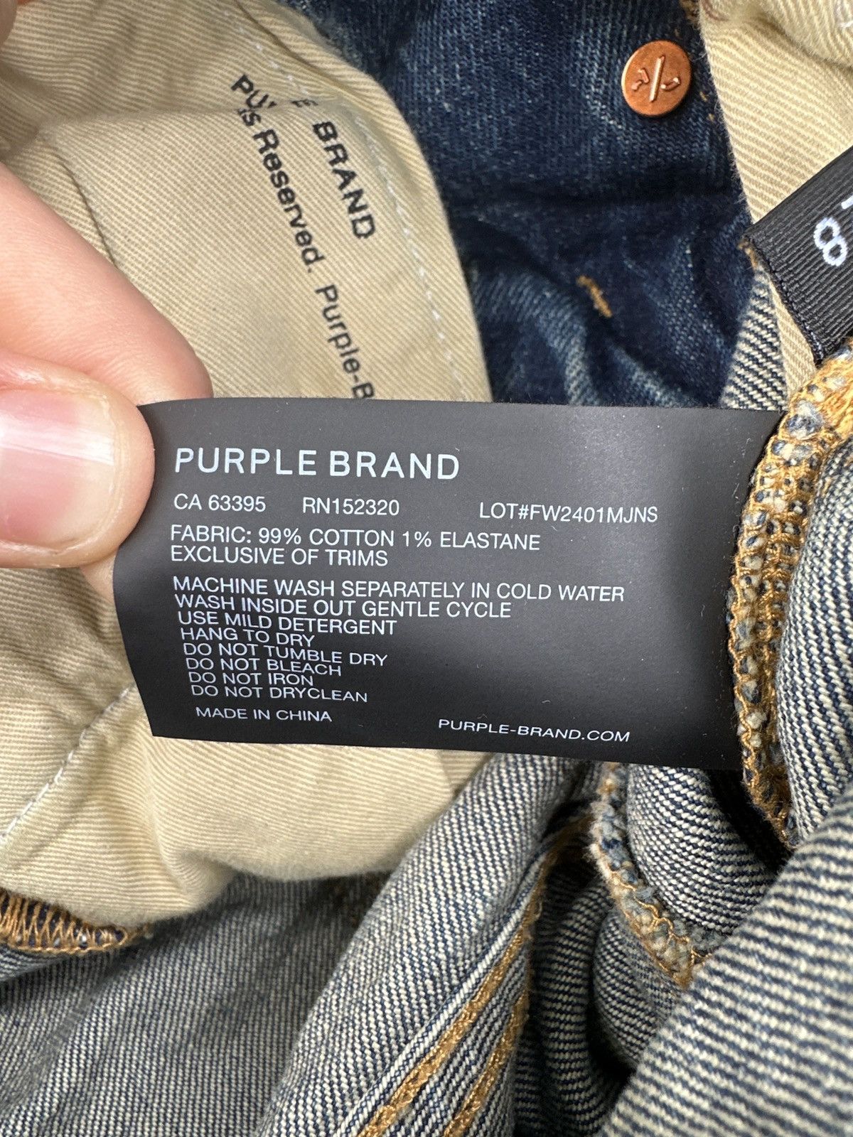 Purple Brand Blue Purple Brand jeans P001 Size US 28 / EU 44 - 9 Thumbnail