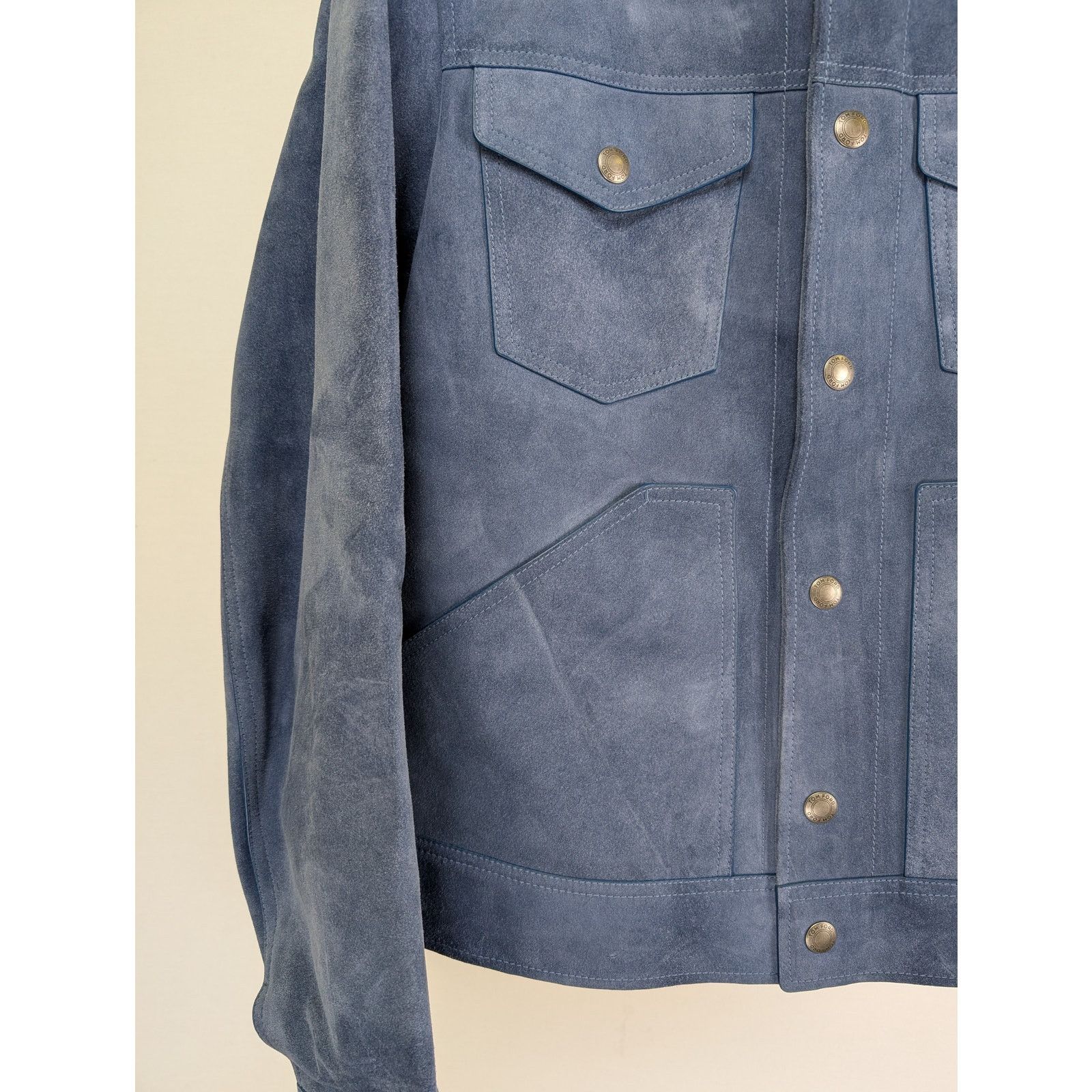 Tom Ford o1rshd1 Denim Jacket Blouson in Blue Size US L / EU 52-54 / 3 - 9 Thumbnail