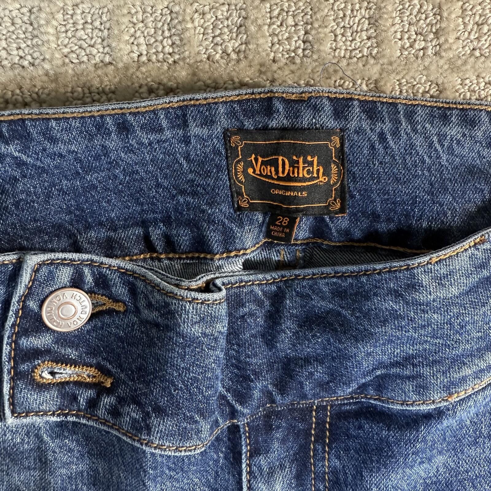 Von Dutch Von Dutch Y2K Flared Bootcut Jeans Womens 28 Size 28" / US 6 / IT 42 - 4 Thumbnail