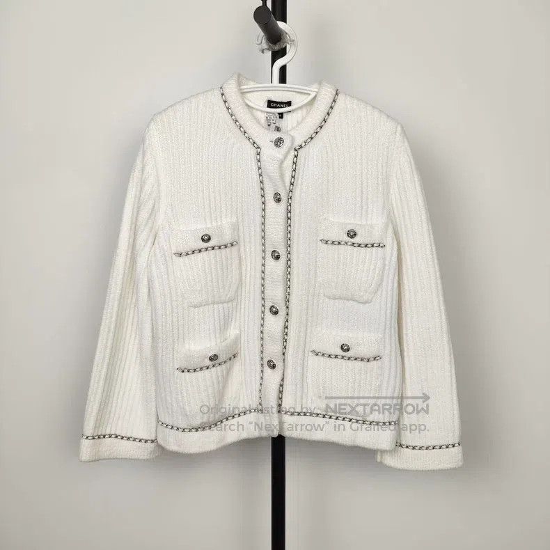 Chanel Chanel Fleece chain leather jacket Size XXS / US 00 / IT 34 - 1 Thumbnail