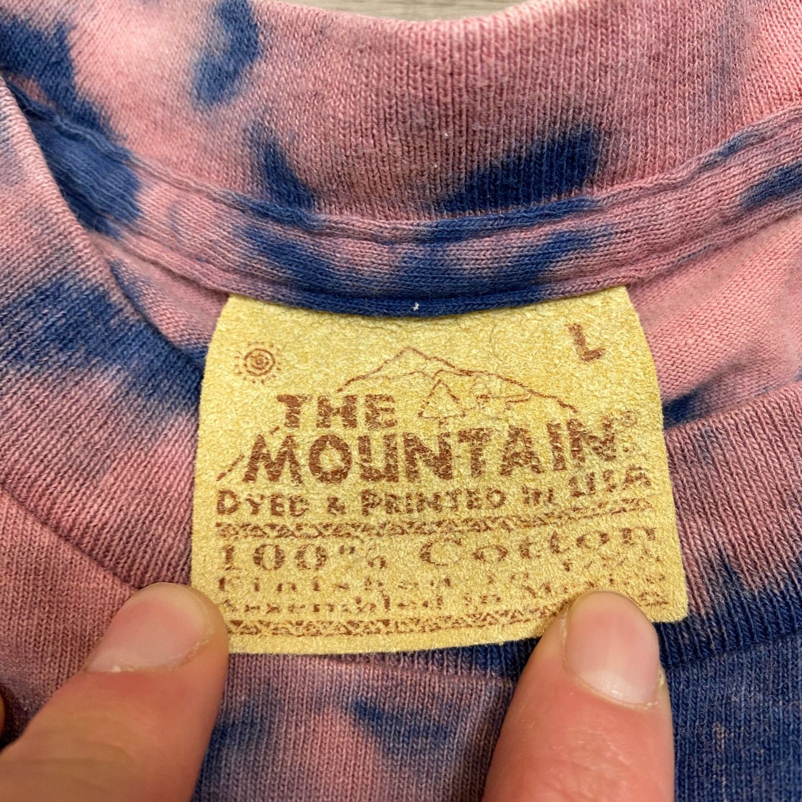 The Mountain × Vintage Vintage The Mountain Bear Wolf Eagle Tie Dye Shirt Large Y2K Size US L / EU 52-54 / 3 - 5 Thumbnail