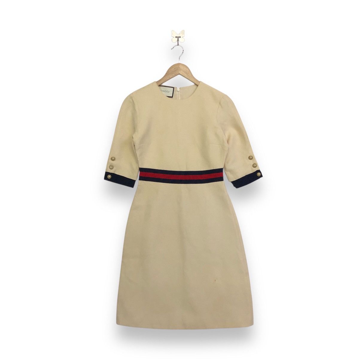 Gucci Gucci Grosgrain-Trimmed Midi Dress Size M / US 6-8 / IT 42-44 - 2 Thumbnail