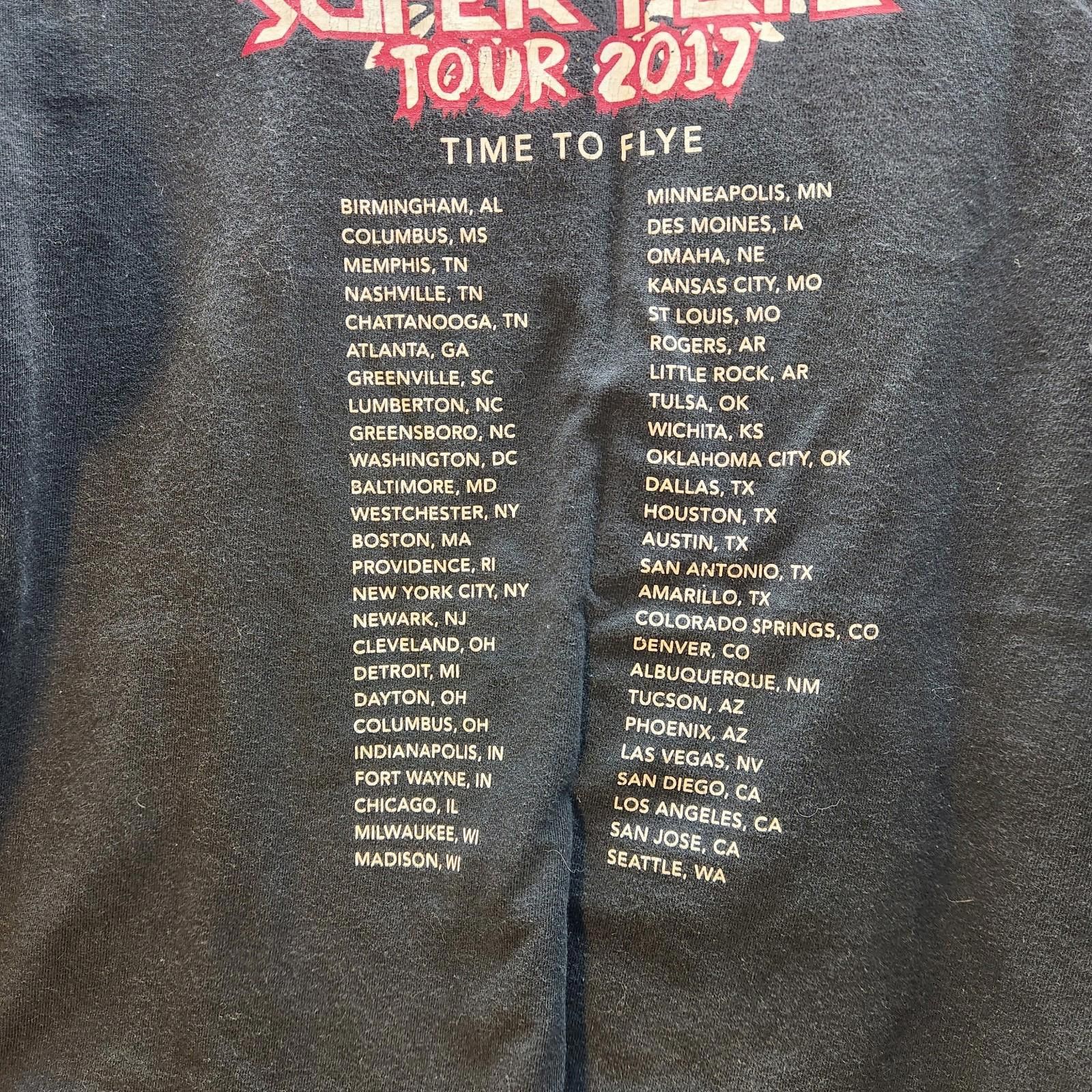 Gildan Flye Or Die Super Flye Tour Shirt Mens 2XL Size US XXL / EU 58 / 5 - 7 Thumbnail
