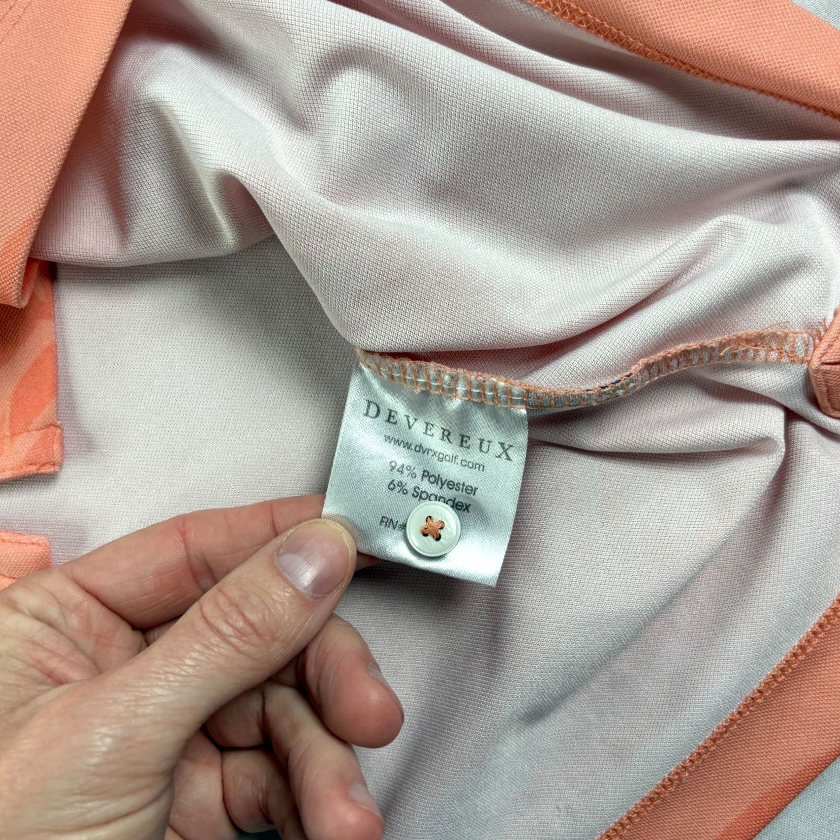 Vintage VINTAGE Devereux Golf Shirt Mens Medium Orange Floral Polo Stretch Performance Size US M / EU 48-50 / 2 - 6 Thumbnail