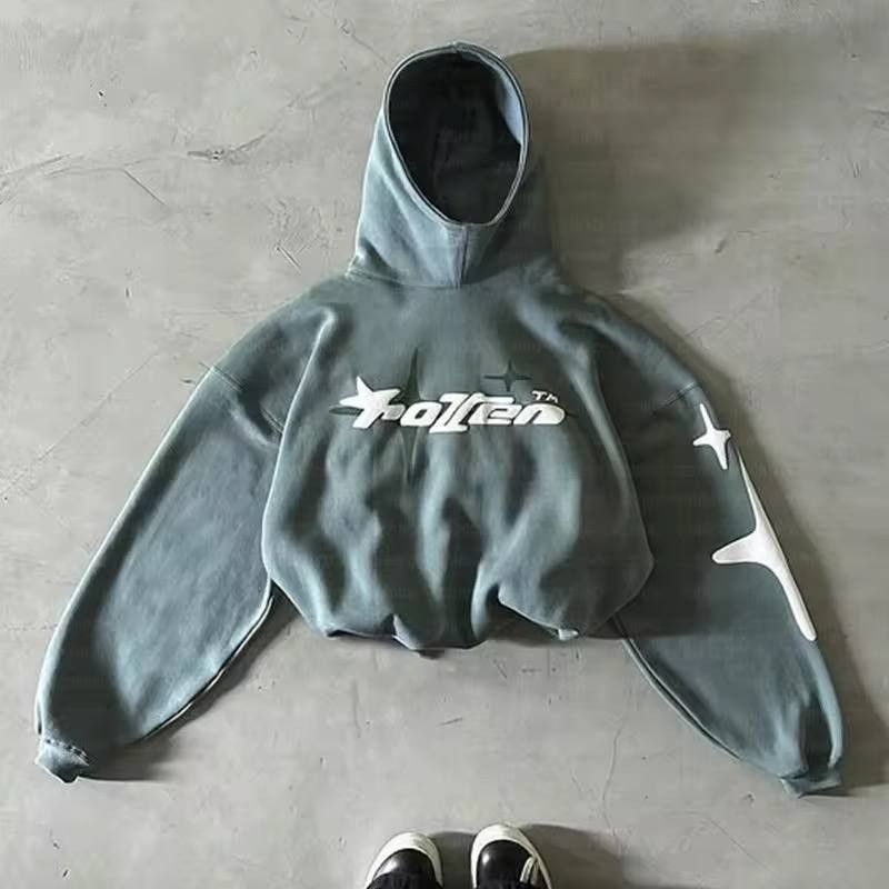 Vintage American vintage Hight Street hooded sweatshirt. Size US L / EU 52-54 / 3 - 1 Thumbnail