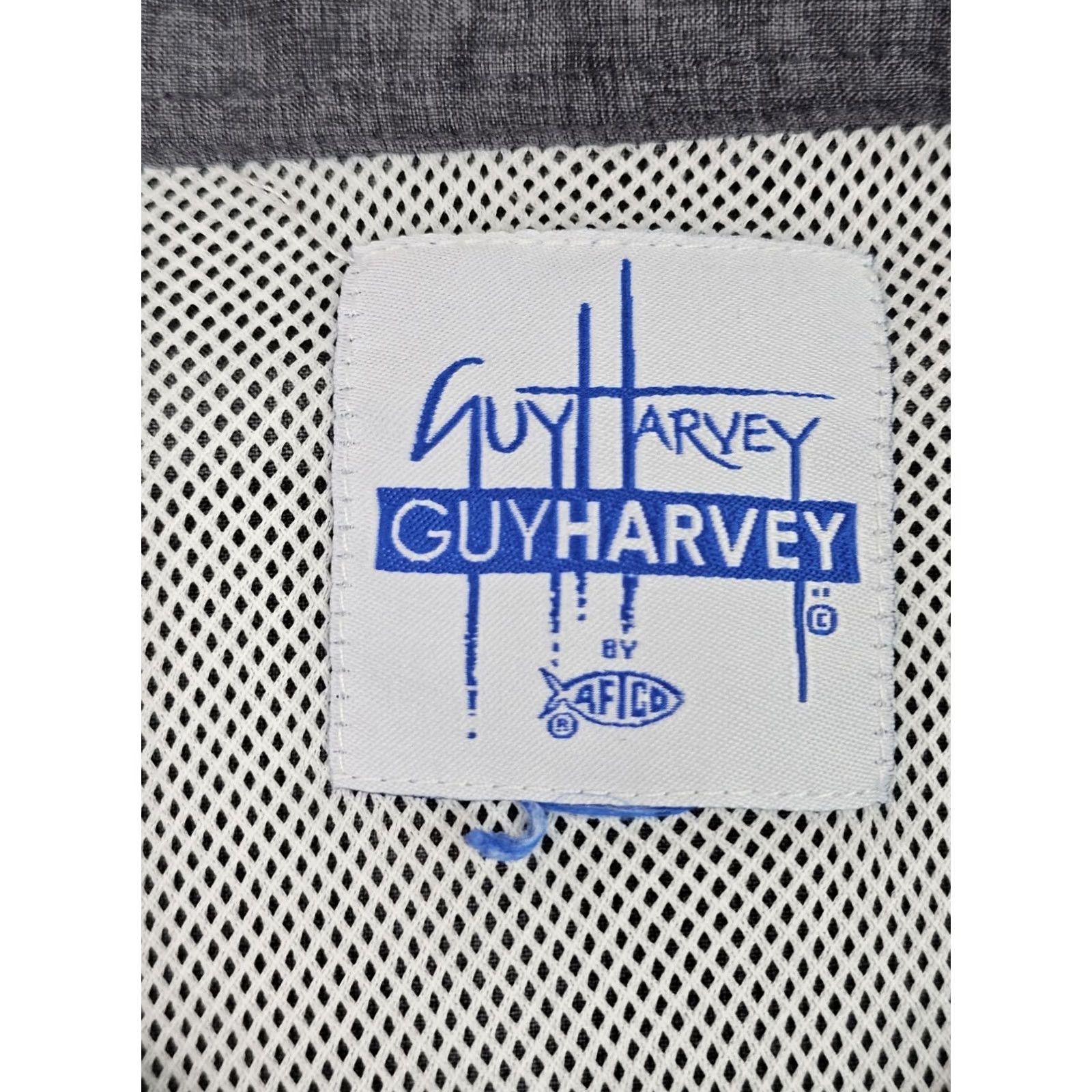 Guy Harvey Guy Harvey Shirt Mens XL Gray AFTCO Marlin Fishing Button Vented EUC 48 Chest Size US XL / EU 56 / 4 - 4 Thumbnail