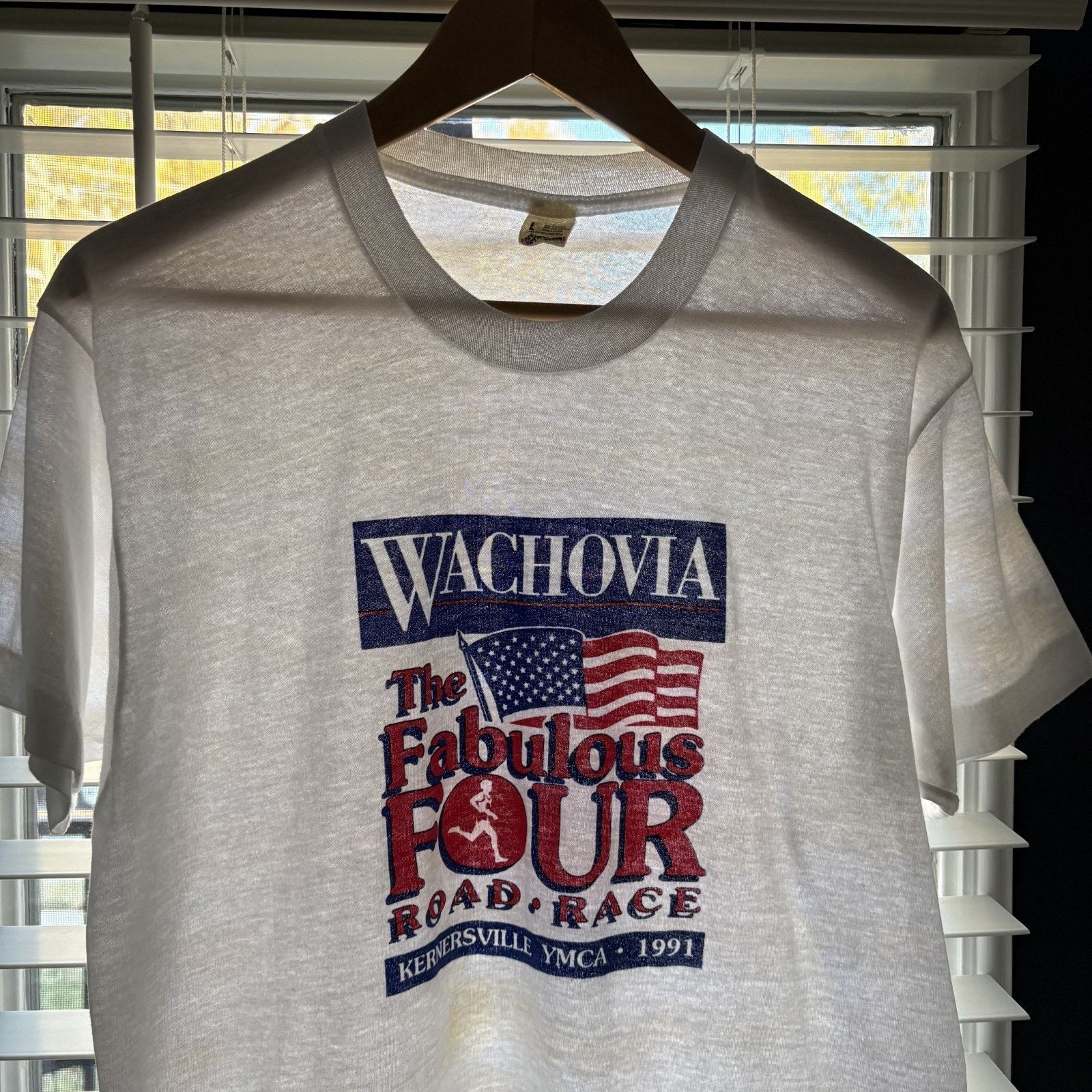 Vintage Vintage Paper Thin Burnout T-Shirt Size M White 1990s SHEER Size US M / EU 48-50 / 2 - 3 Thumbnail