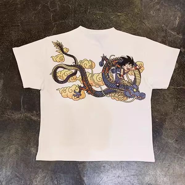 Vintage White Vintage Dragon Ball Cartoon Print T-Shirt Size US M / EU 48-50 / 2 - 1 Thumbnail