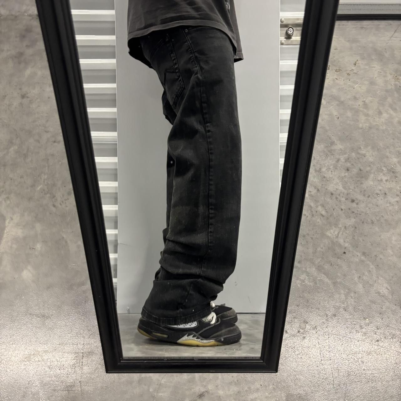 Japanese Brand × Vintage Crazy Vintage Y2K/2000s Grunge Black Skater Denim Jeans! Size US 34 / EU 50 - 2 Thumbnail