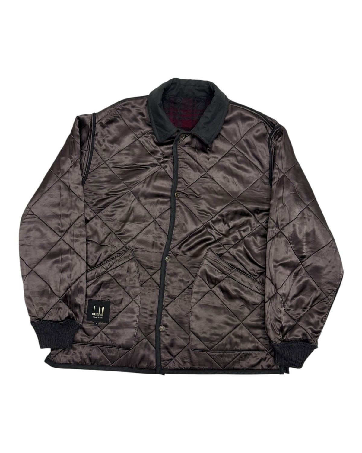 Alfred Dunhill 🔥VINTAGE ALFRED DUNHILL PLAID WOOL BOMBER JACKET Size US M / EU 48-50 / 2 - 11 Thumbnail