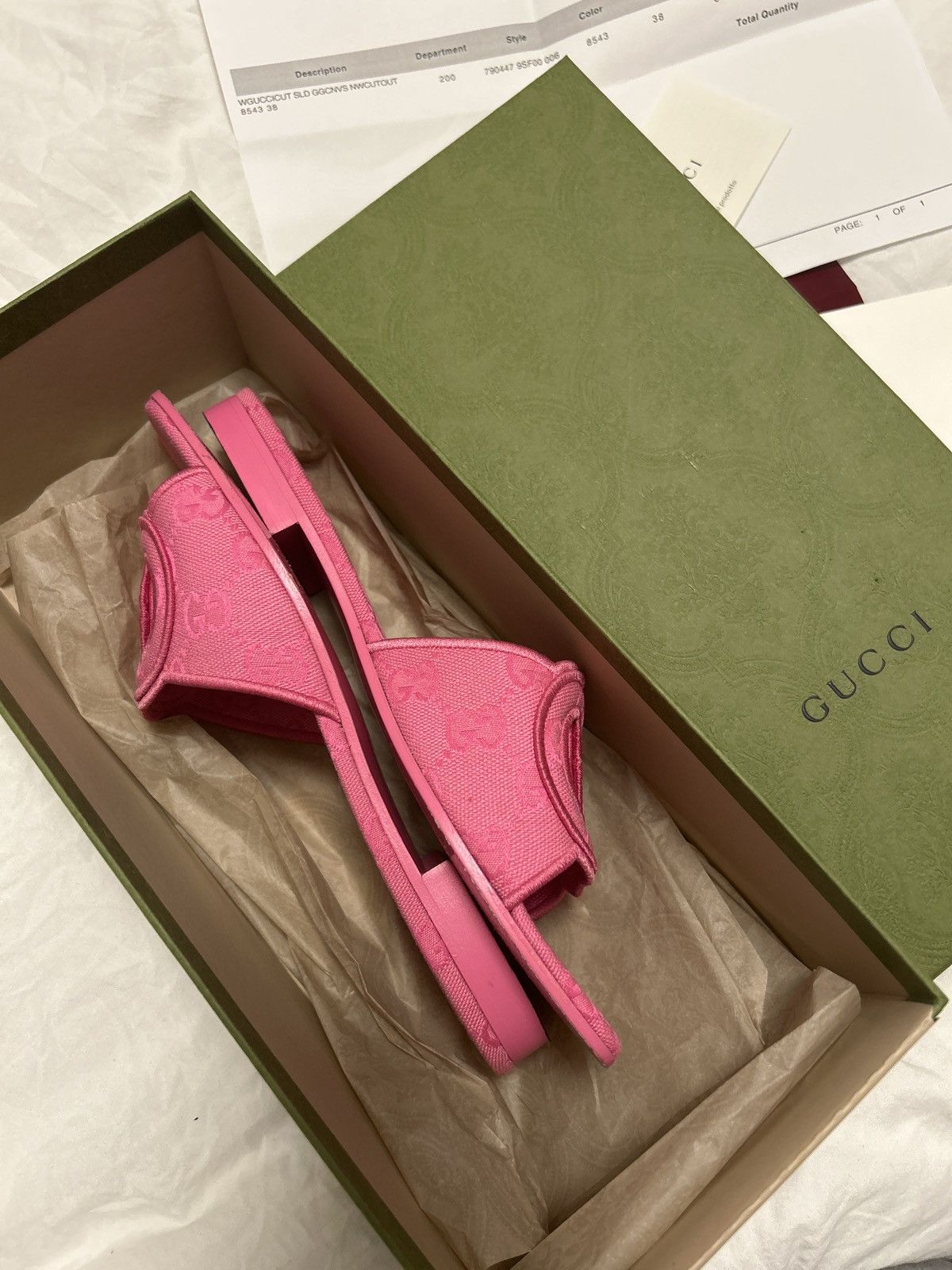 Gucci Gucci Sandals 🩴🩷🍬 Size US 8 / IT 38 - 6 Thumbnail
