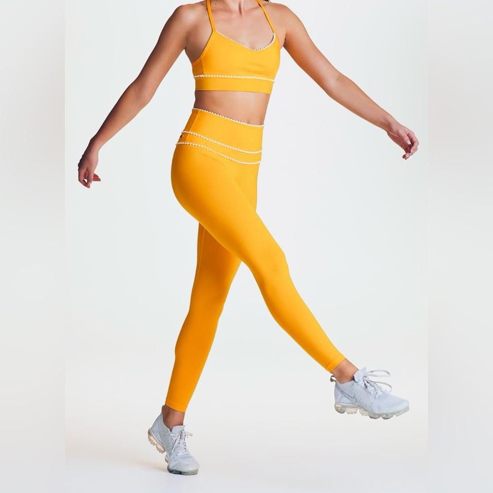 Avalanche ALALA Jolie Marigold two piece leggings set and Sports Bra Size 30" / US 8 / IT 44 - 1 Thumbnail