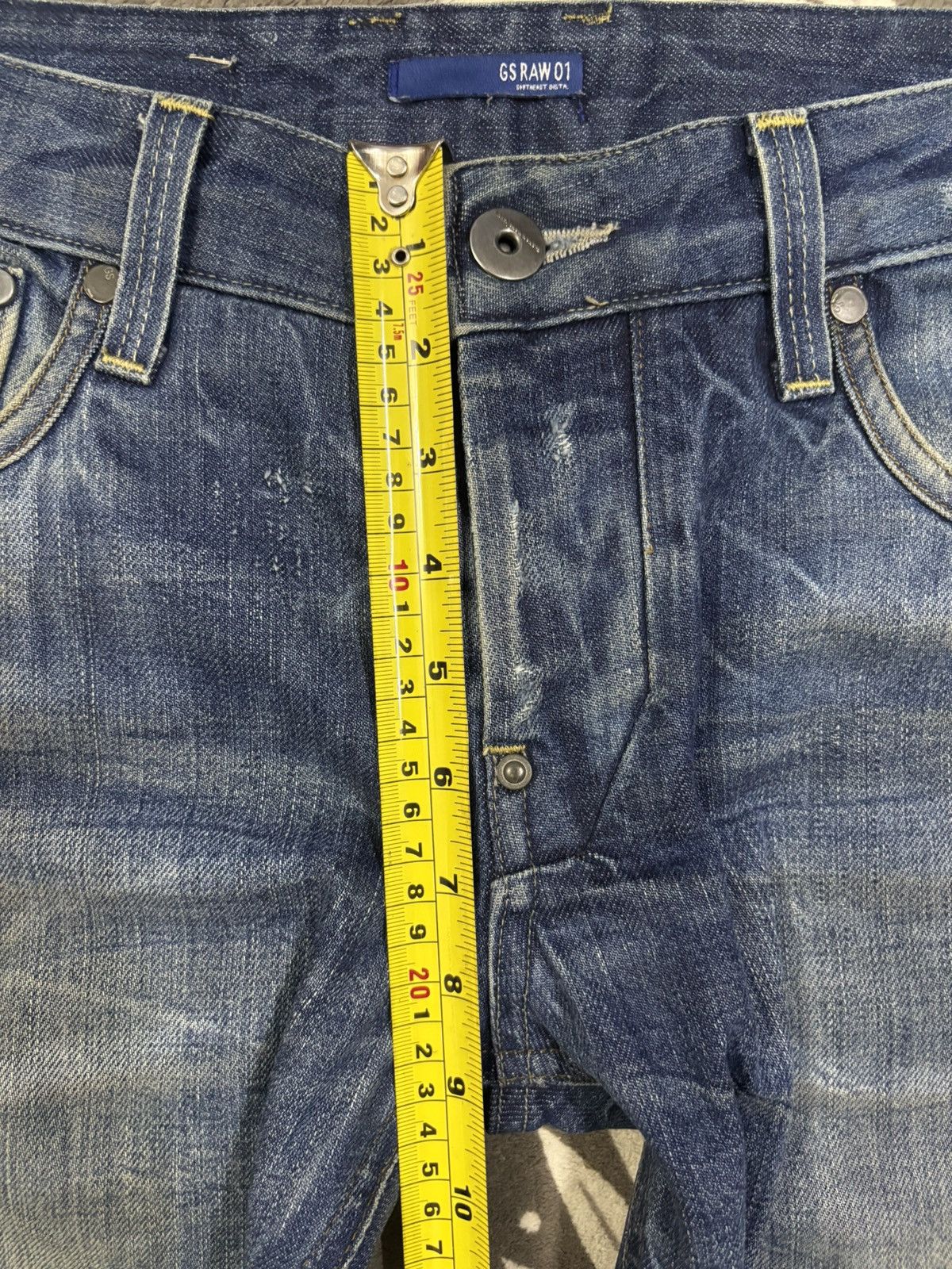G-Star Vintage GStar Raw GS01 Distressed Grunge Jeans Made in Italy Size US 30 / EU 46 - 18 Thumbnail