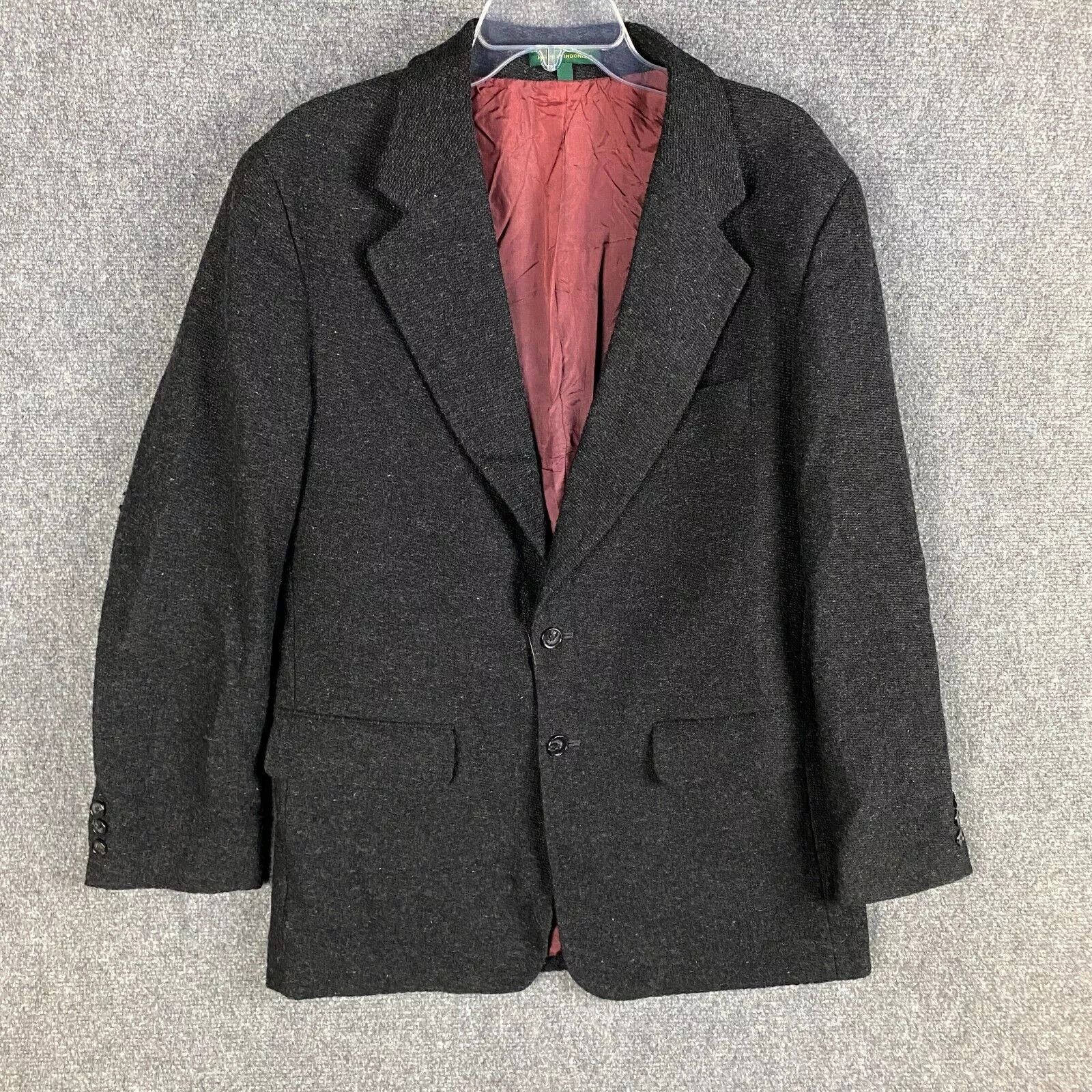 Club Room Club Room Blazer Suit Men's Medium Knit Charcoal Adults M Size 40R - 1 Thumbnail