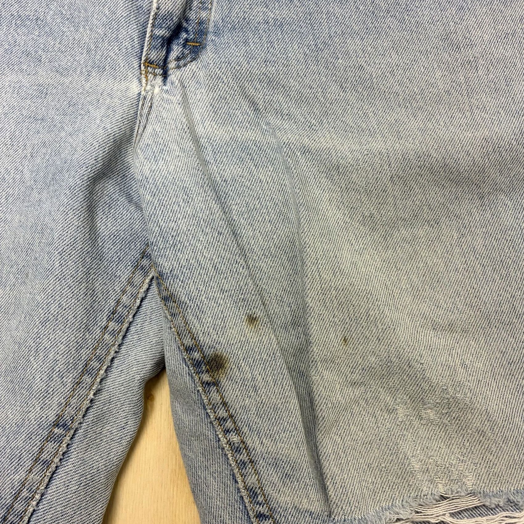 Lee Lee Jeans Mens 34x32 Regular Straight Light Wash Blue Denim Distressed Casual Size US 34 / EU 50 - 2 Thumbnail