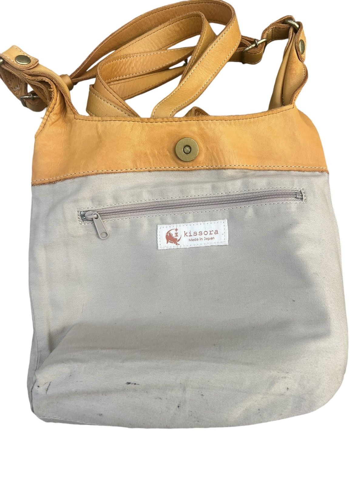 Leather Kissora Japan Fade Patina Leather Mini Backpack Bag Rucksack Size ONE SIZE - 23 Thumbnail
