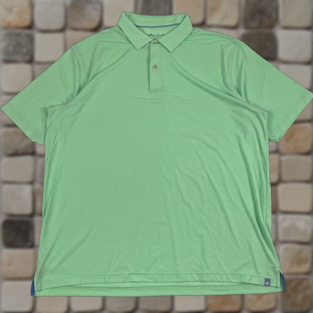 Peter Millar VINTAGE Peter Millar Polo Shirt Mens XL Green Seaside Golf Short Sleeve Polo Mens XL Green Seaside Golf Short Sleeve Size US XL / EU 56 / 4 - 1 Thumbnail