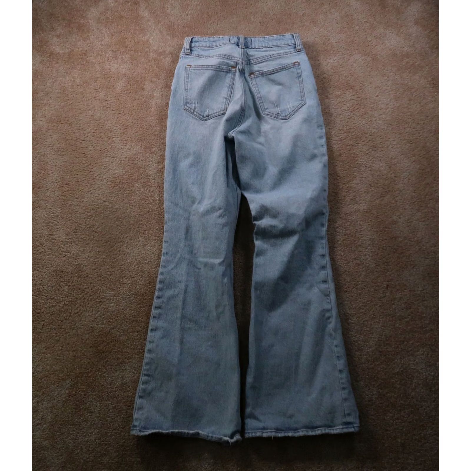Abercrombie & Fitch Abercrombie & Fitch high rise flare jeans women'S 4/27 blue denim stretch Size 27" / US 4 / IT 40 - 7 Thumbnail