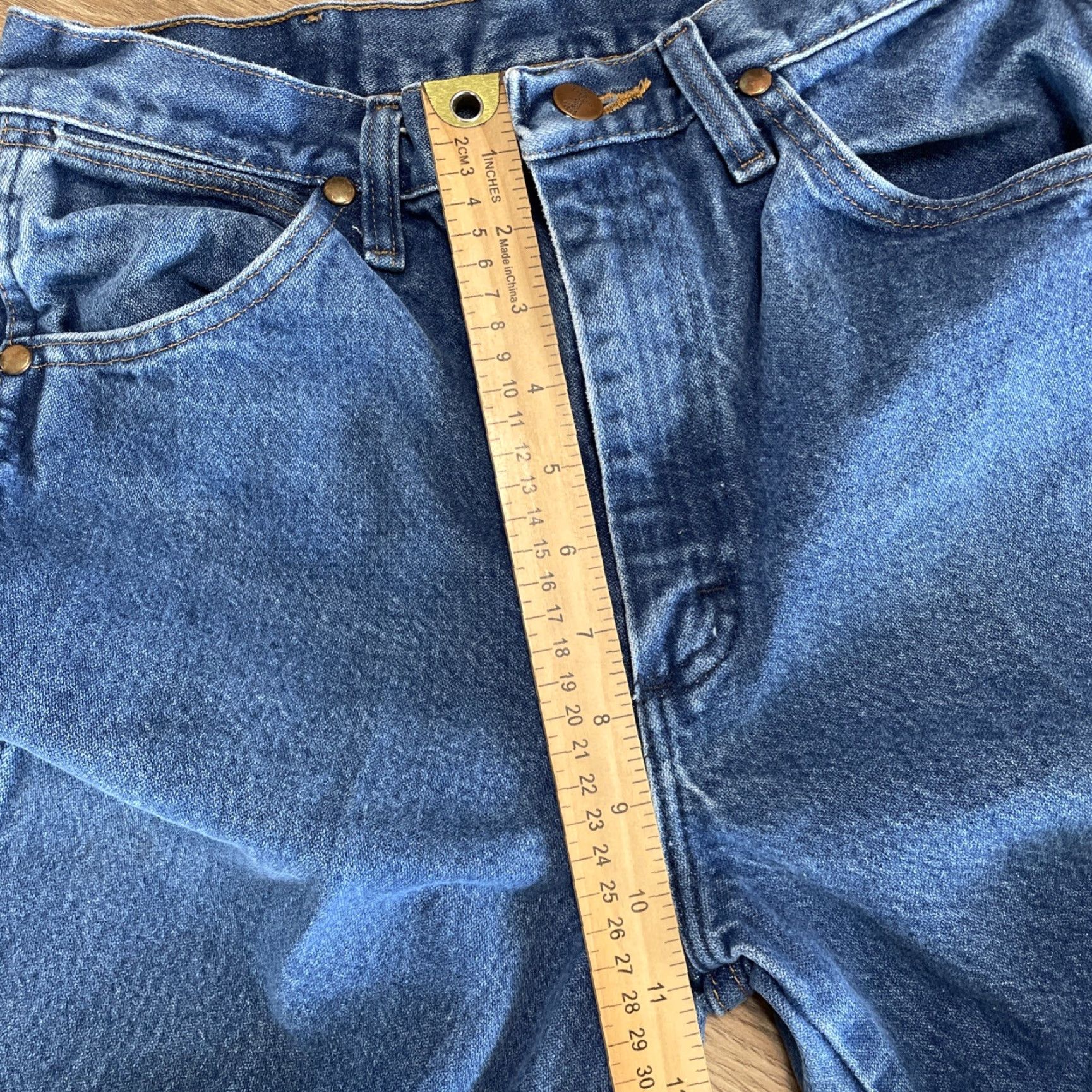 Wrangler WRANGLER 936 Cowboy Cut Slim Fit Jeans 29x36 Blue Mens Size US 29 - 5 Thumbnail