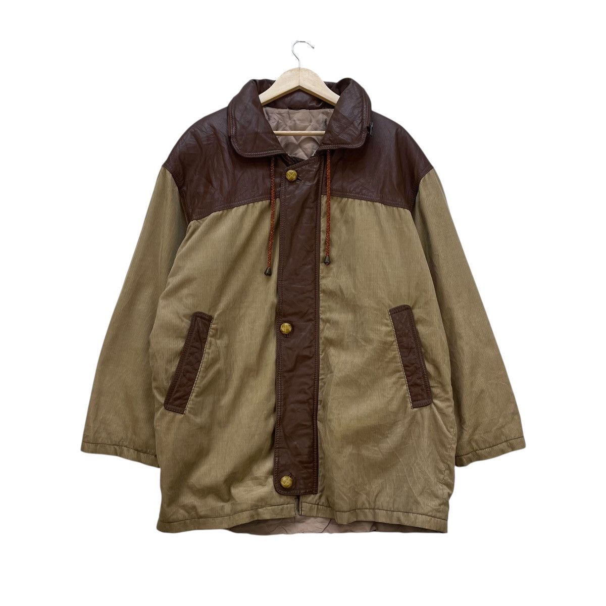 Issey Miyake 💥Vintage Monsieur Paris Corduroy Leather Jacket Size US L / EU 52-54 / 3 - 1 Thumbnail
