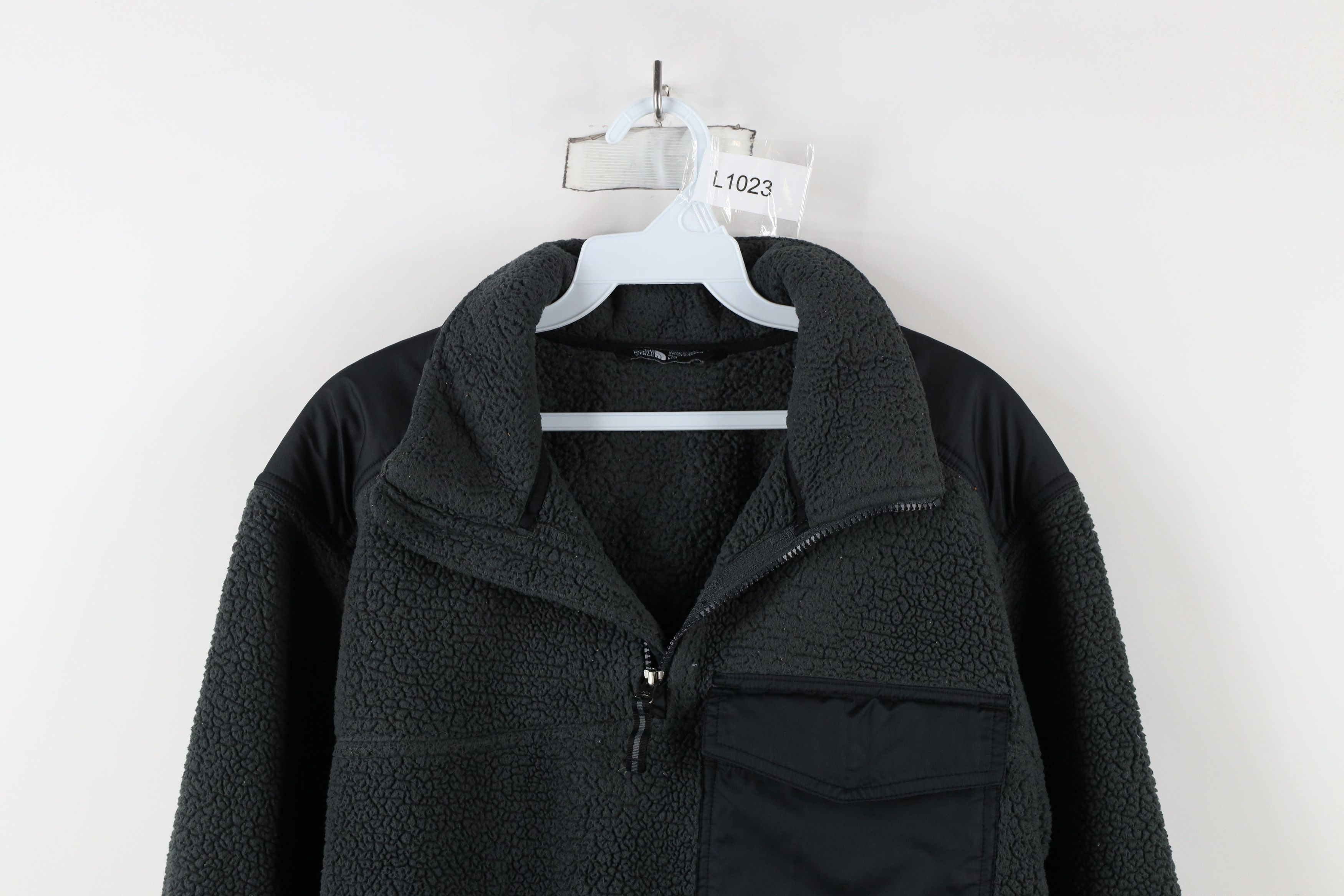 The North Face × Vintage The North Face Spell Out Groveland Sherpa Fleece Sweater Size US L / EU 52-54 / 3 - 2 Thumbnail