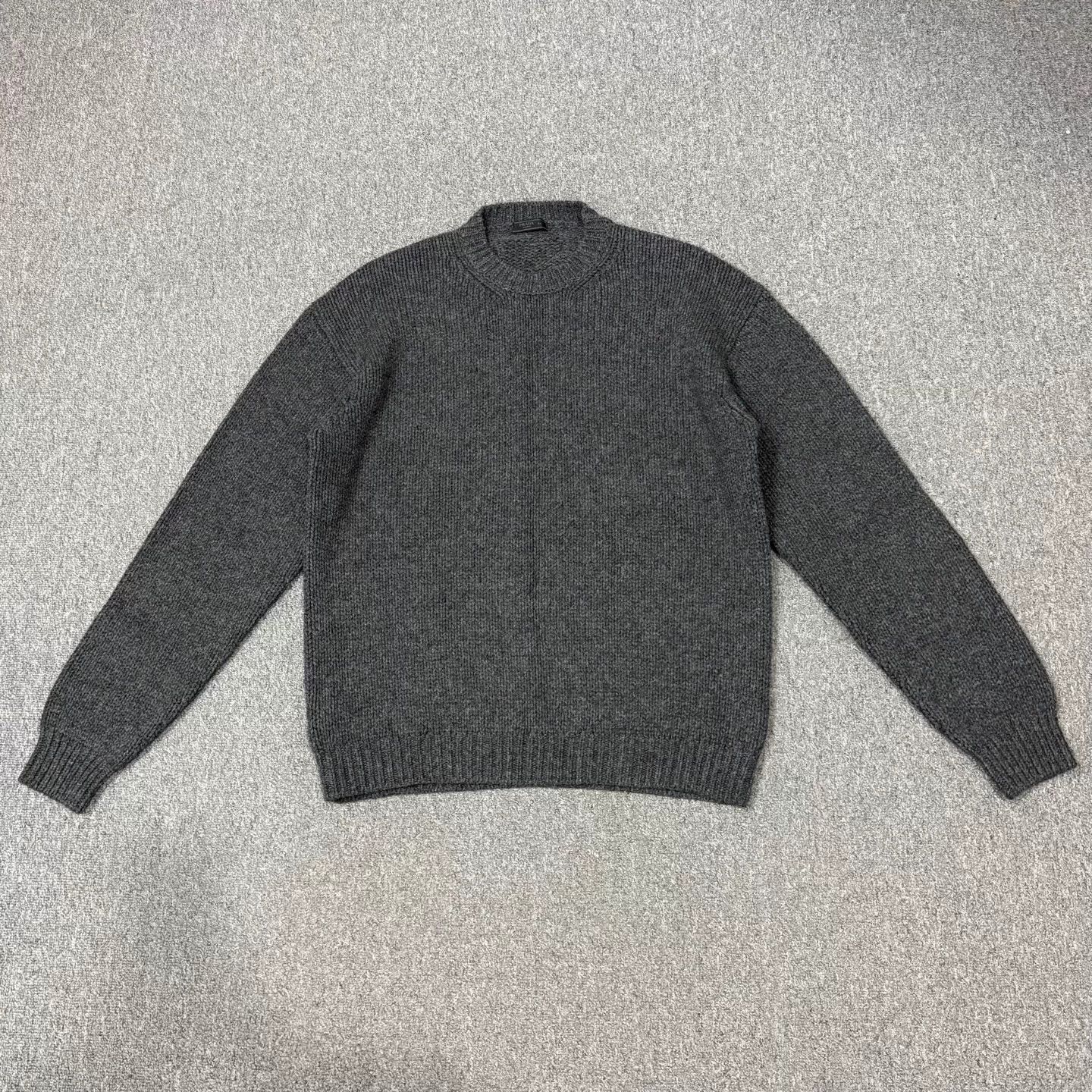 Prada Prada Gray Wool Knit Sweater 54 99 New Size US L / EU 52-54 / 3 - 1 Thumbnail