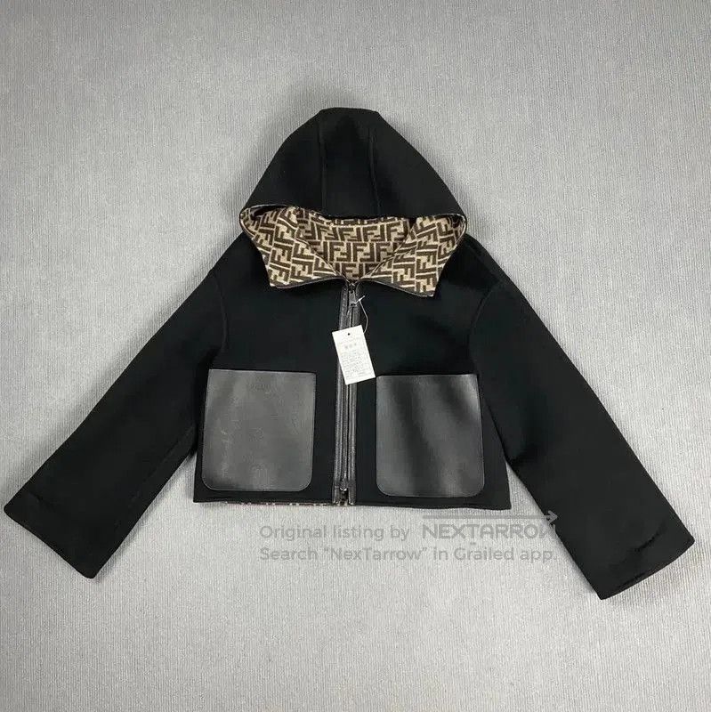 Fendi Fendi Color Blocked Cashmere Jacket for Women . Size S / US 4 / IT 40 - 3 Thumbnail