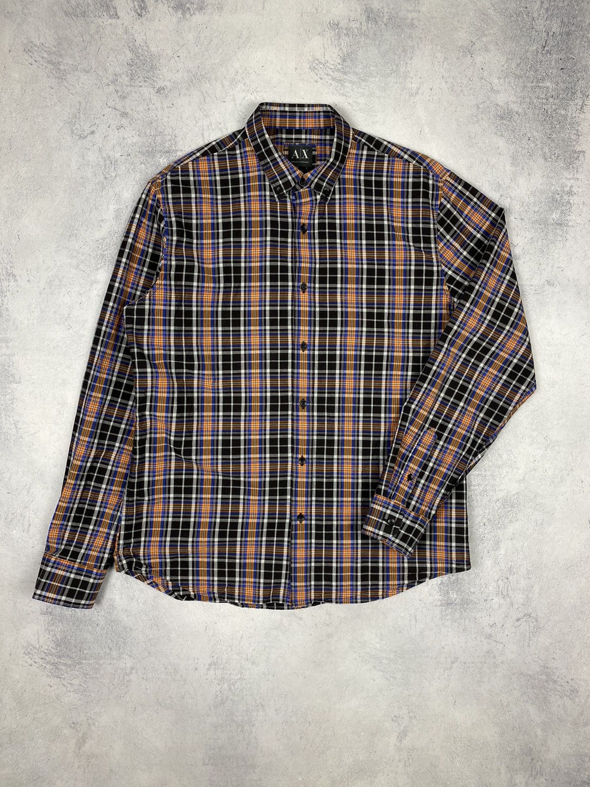 Armani Exchange Armani Exchange Checkered Button Up Long Sleeve Shirt Size US M / EU 48-50 / 2 - 2 Thumbnail