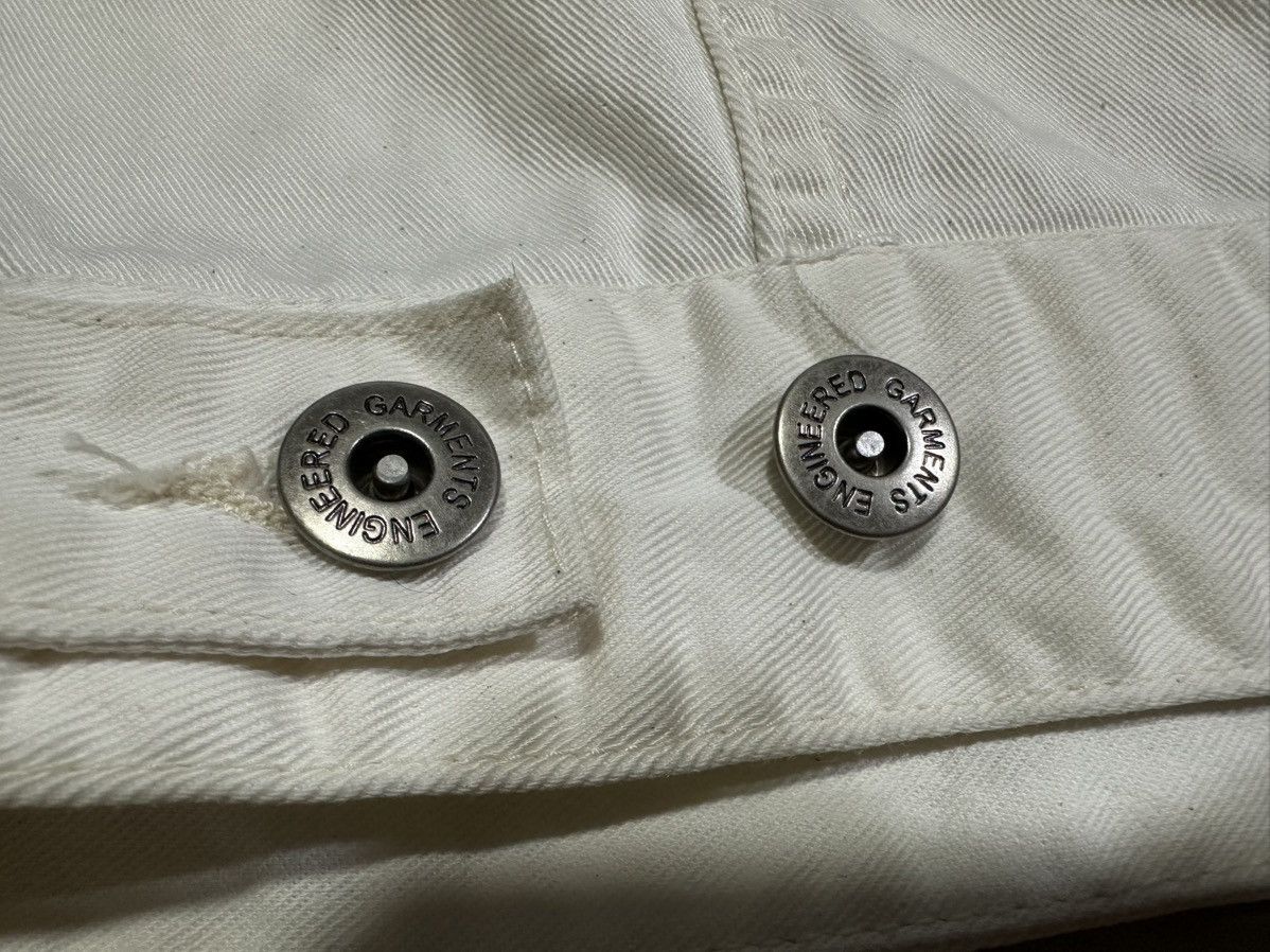 Engineered Garments × Needles × Nepenthes 🔥Vintage Engineered Garments White Denim Trucker Jacket Size US S / EU 44-46 / 1 - 12 Thumbnail
