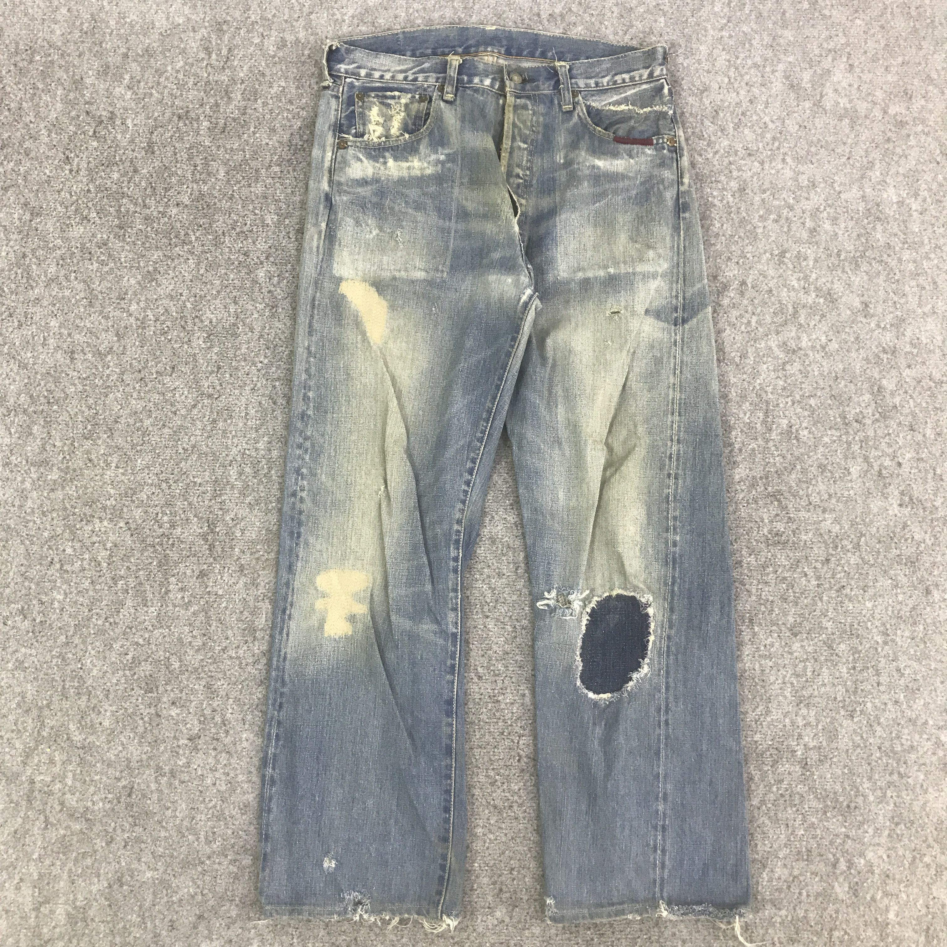 Levi's LEVIS 501 PATCHWORK JEANS DEMIM PANTS K129B8 Size US 32 / EU 48 - 1 Thumbnail