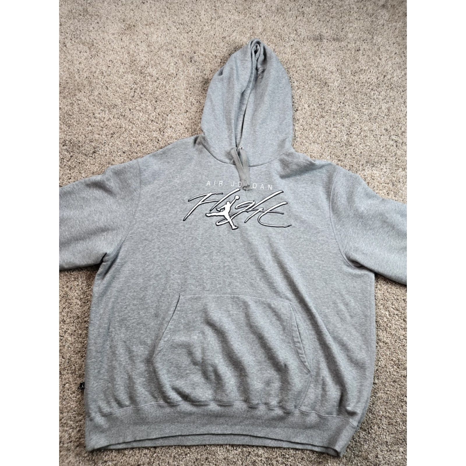 Jordan Brand Jordan Flight Hoodie Mens Medium Gray Jumpan Long Sleeve Pullover Sweatshirt Size US XXL / EU 58 / 5 - 3 Thumbnail
