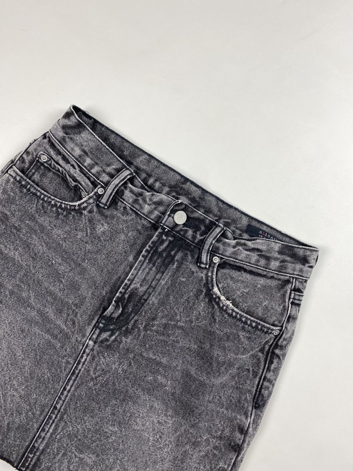 Allsaints Allsaints Betty Denim Mini ladies distressed skirt Size 27" / US 4 / IT 40 - 5 Thumbnail