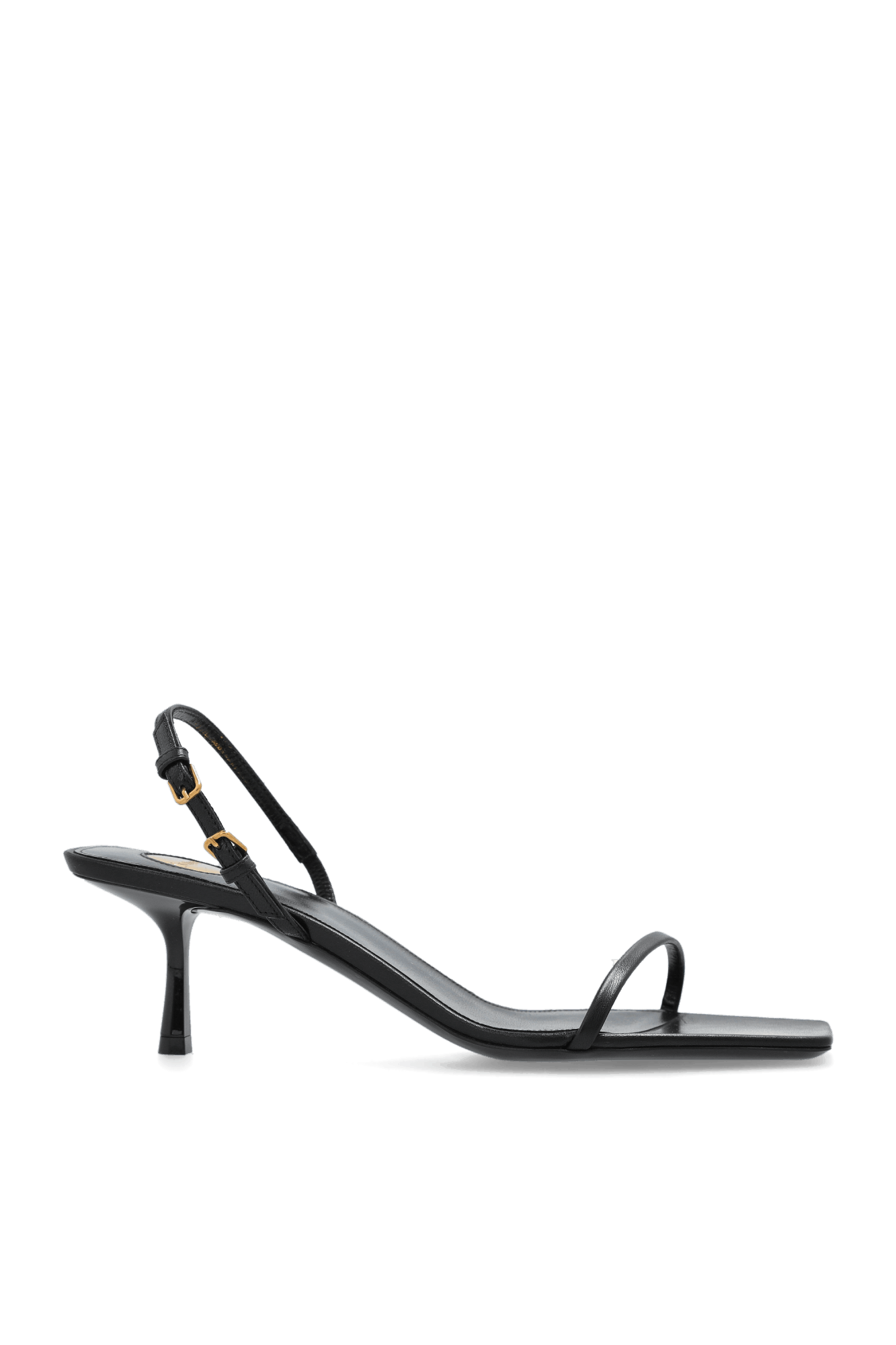 Saint Laurent Paris o1tr1nto0426 819151 Jaspe Sandals in Smooth Leather in Black Size US 9 / IT 39 - 1 Thumbnail