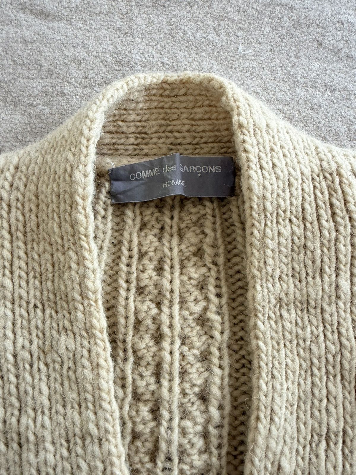 Comme des Garcons Homme Vintage 1980’s Archive Cardigan Knit Size US XL / EU 56 / 4 - 6 Thumbnail