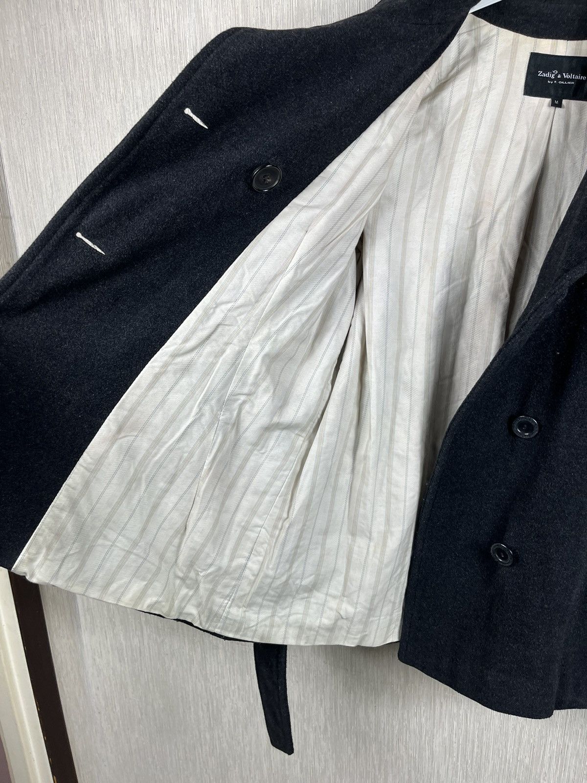 Designer × Zadig & Voltaire Zadig & Voltaire by T. Gillier double-breasted wool coat Size M / US 6-8 / IT 42-44 - 15 Thumbnail