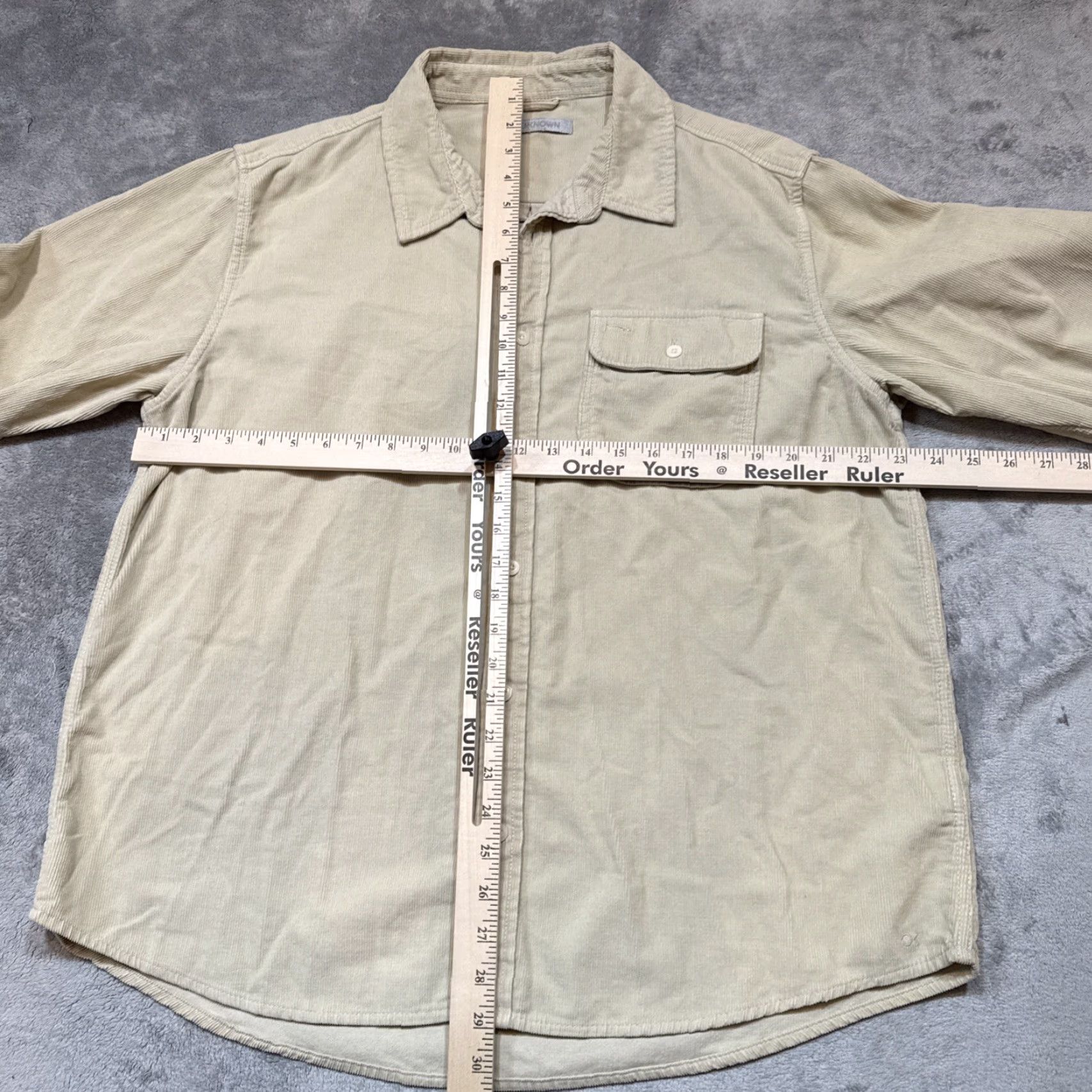 Outerknown VINTAGE Outerknown Seventyseven Shirt Men XL Corduroy Long Sleeve Ivory Button-Up Fashionable Spring Fall Winter Casual Mens Size US XL / EU 56 / 4 - 4 Thumbnail