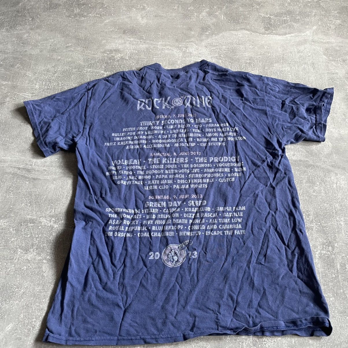 Band Tees Vintage Faded Mtv Rock Am Ring Band Tee shirt alt goth punk Size US M / EU 48-50 / 2 - 2 Thumbnail