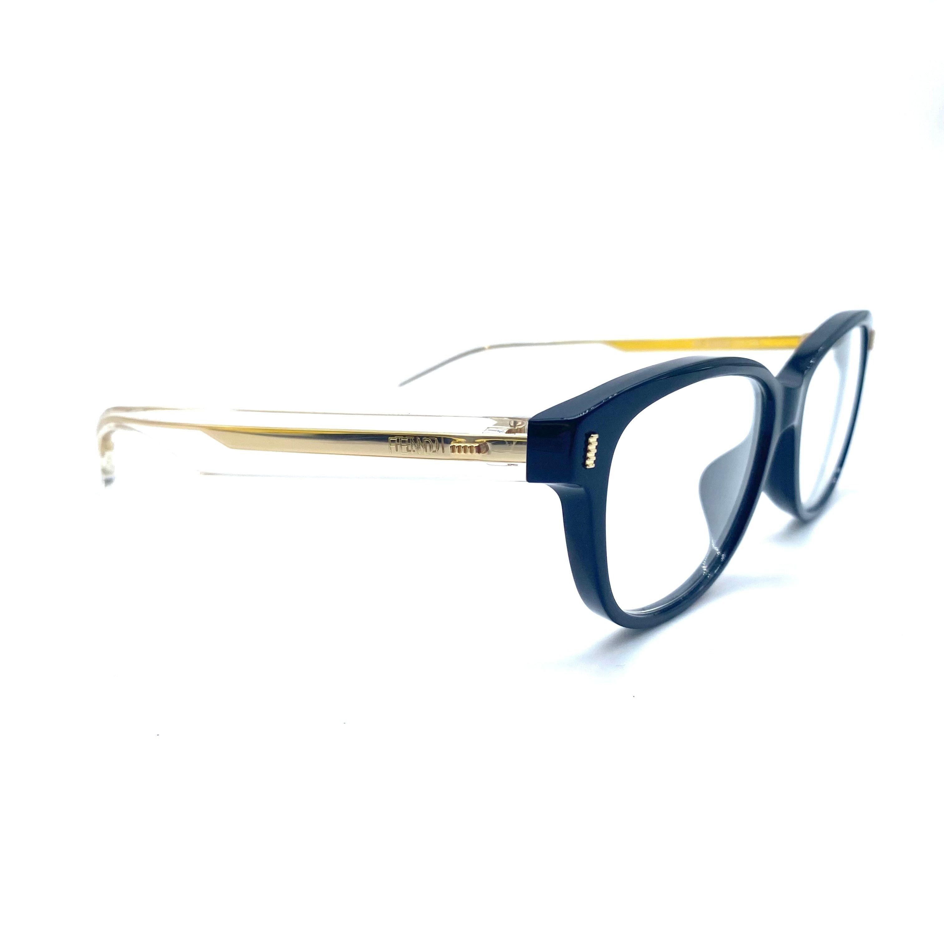 Fendi Vintage FENDI non-prescription glasses Clear Frame Size ONE SIZE - 3 Thumbnail