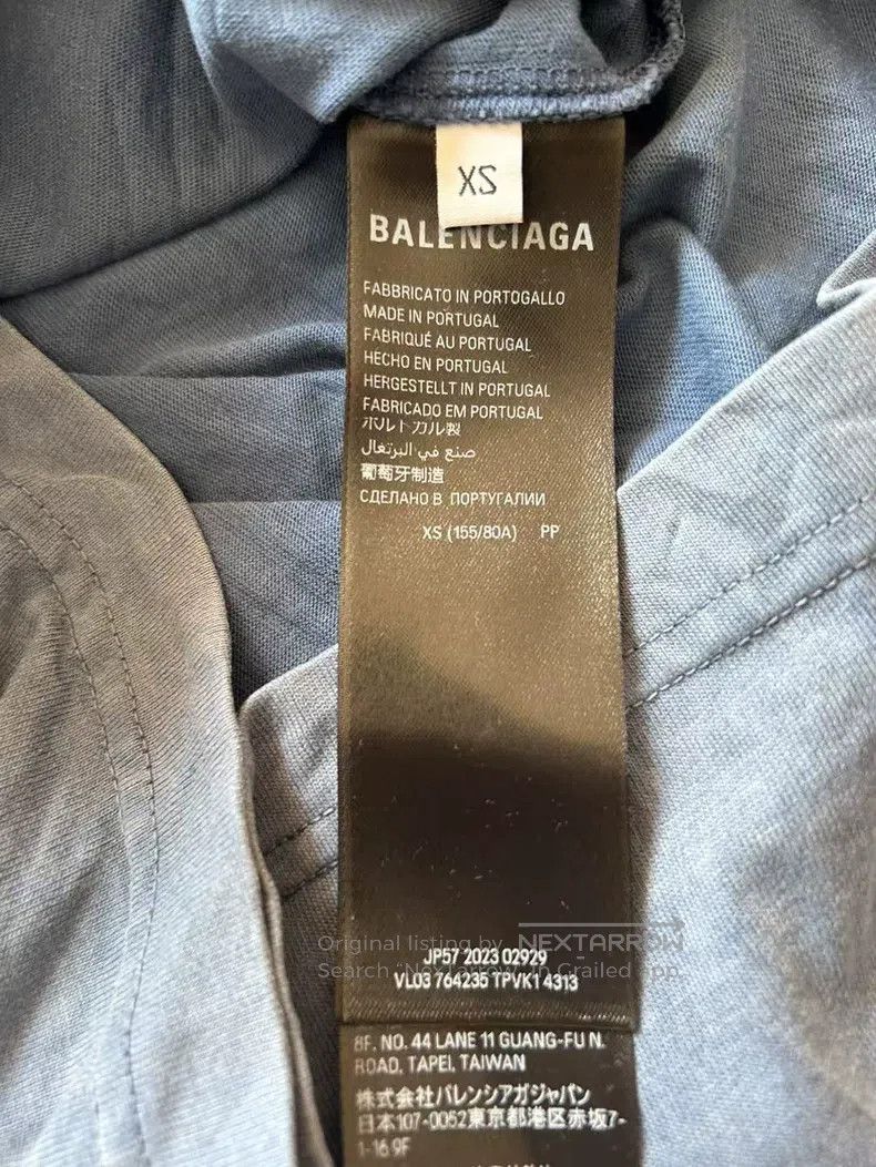 Balenciaga Balenciaga Haze blue short-sleeve T-shirt, size XS Size US XS / EU 42 / 0 - 4 Thumbnail