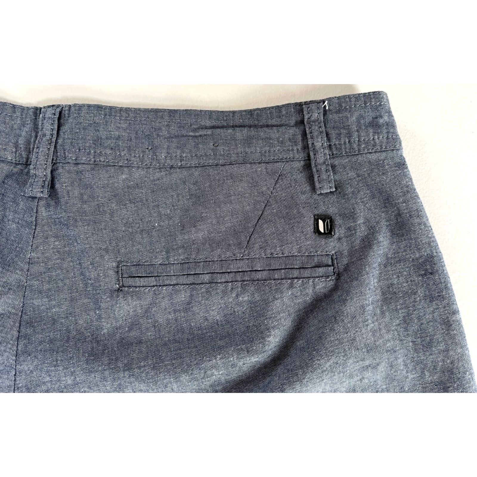 Vintage Linksoul Men’s Chambray Pants Lightweight 32 Blue Regular Inseam 28 Flat Front Casual Size US 32 / EU 48 - 6 Thumbnail