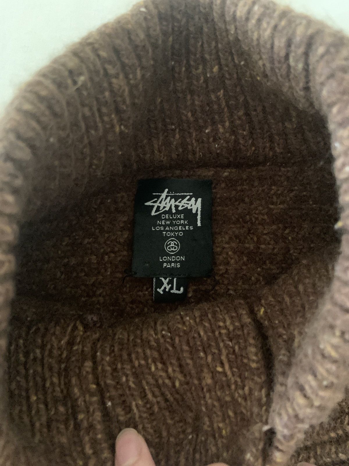 Cos Stussy deluxe rib knit lambswool brown sweater Size US M / EU 48-50 / 2 - 2 Thumbnail
