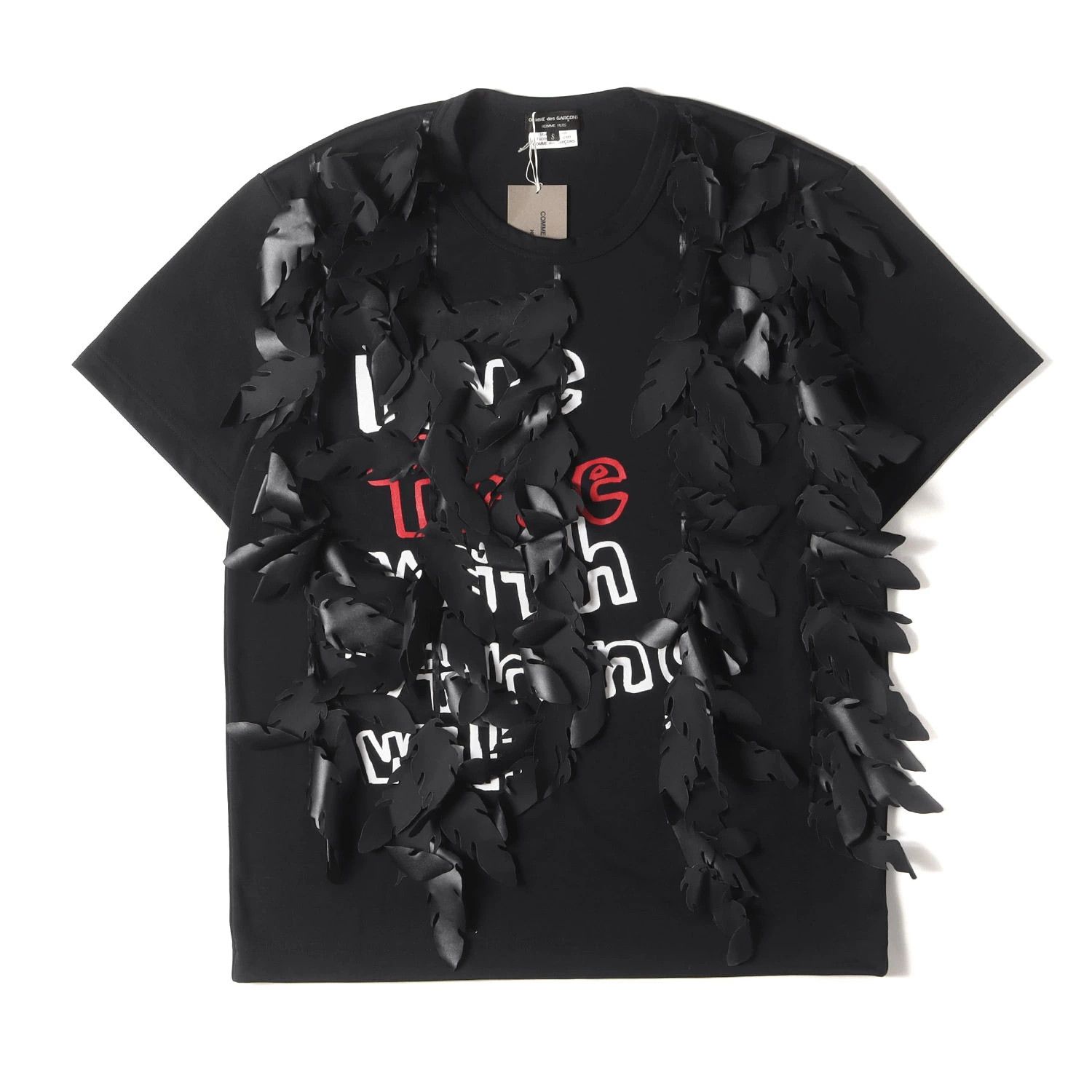 Comme des Garcons Homme Plus T-shirts Leaf Embellishment Message Logo Size US S / EU 44-46 / 1 - 1 Thumbnail