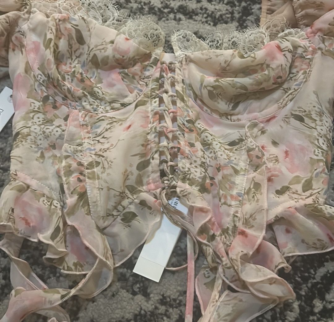 For Love & Lemons For Love & Lemons Emmaline Corset Top Size S / US 4 / IT 40 - 6 Thumbnail