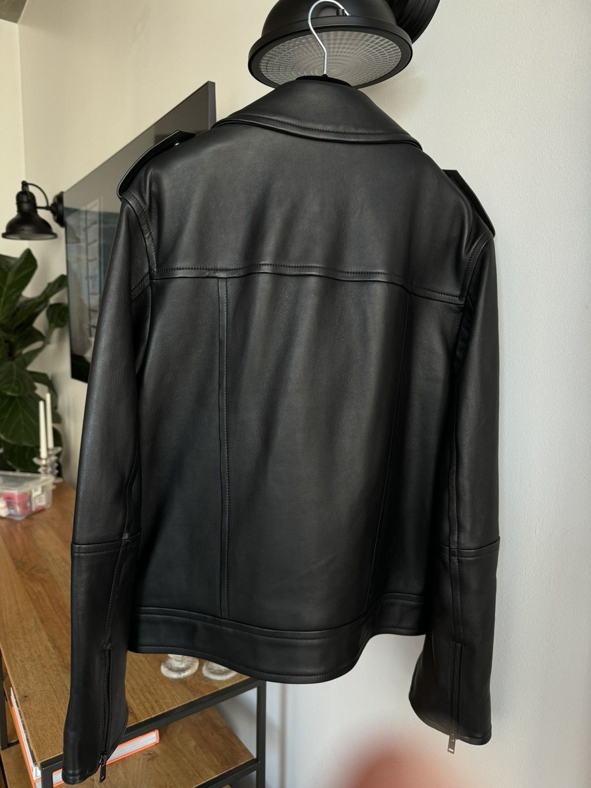 Yves Salomon Leather Jacket Size US L / EU 52-54 / 3 - 7 Thumbnail