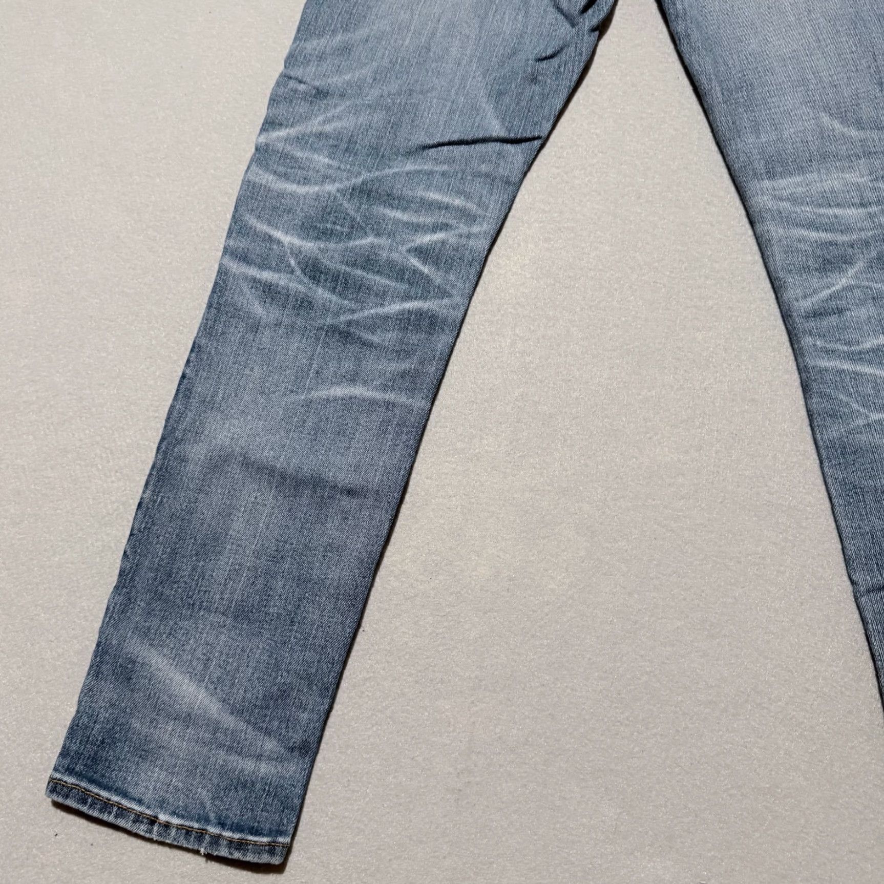 American Eagle Outfitters American Eagle Jeans Women Blue Denim Patched Distressed Slim Straight 28x28 - 28x28 Denim Jeans Women Size 28" / US 6 / IT 42 - 7 Thumbnail